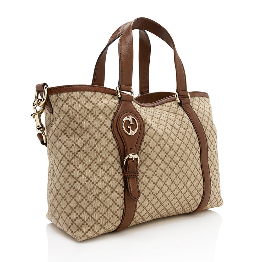 Gucci Canvas Monogram Tote Style 136
