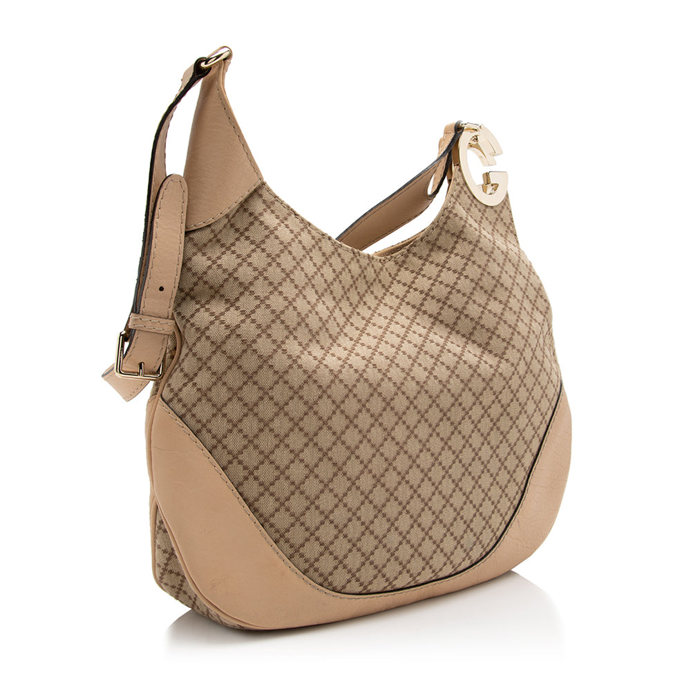 Gucci Leather Canvas Shoulder Bag Style 51