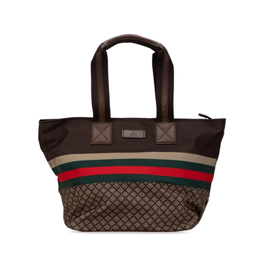 Gucci Diamante Nylon Web Tote