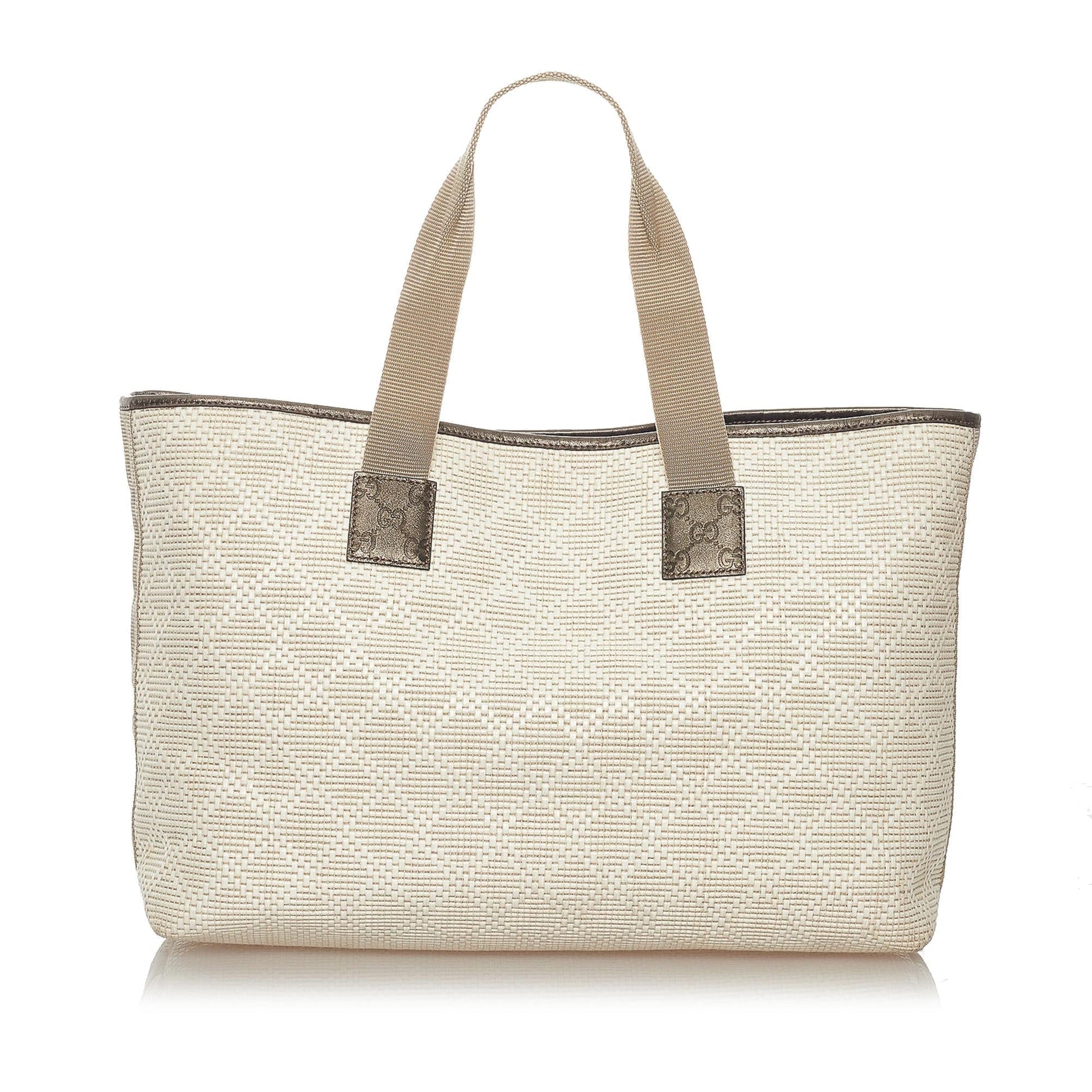 Gucci Diamante Raffia Tote
