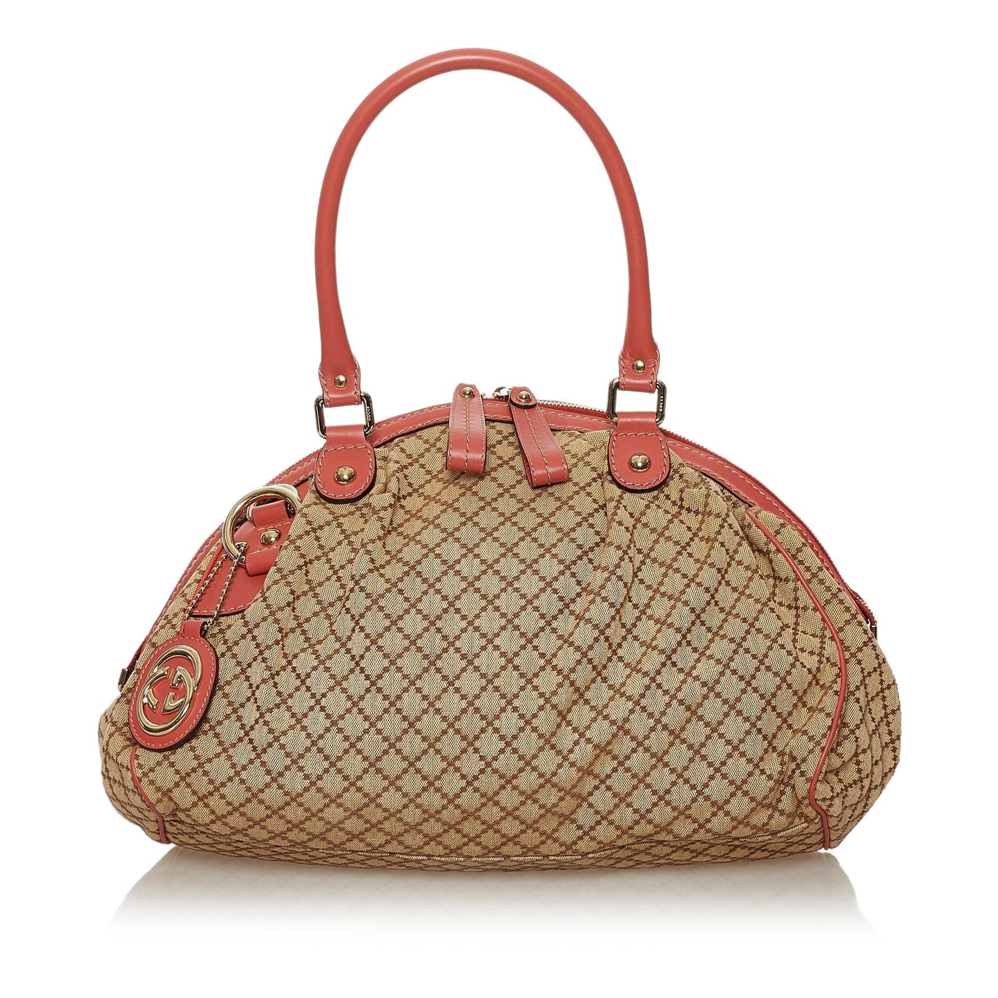 Gucci Diamante Sukey Canvas Satchel (SHG-28357)