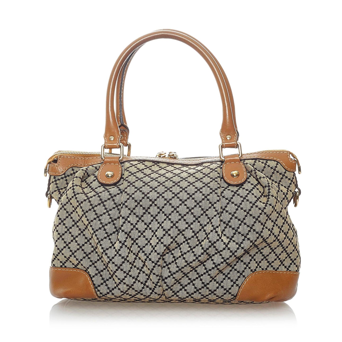 Gucci Diamante Sukey Canvas Satchel (SHG-31083)