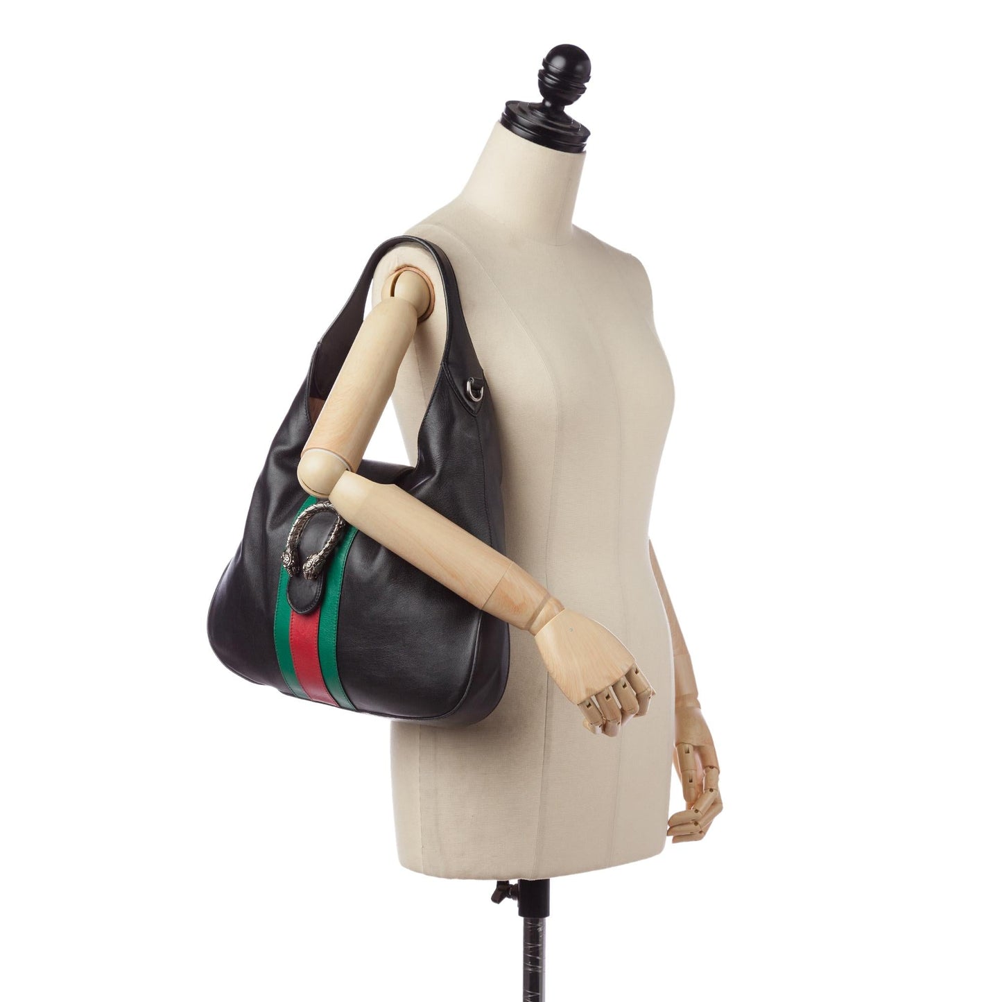 Gucci Dionysus Web Leather Hobo (SHG-31263)