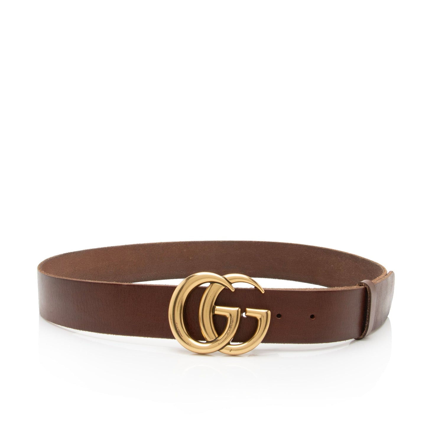 Gucci Distressed Leather GG Marmont Belt - Size 38 / 95 (SHF-Bisy5r)
