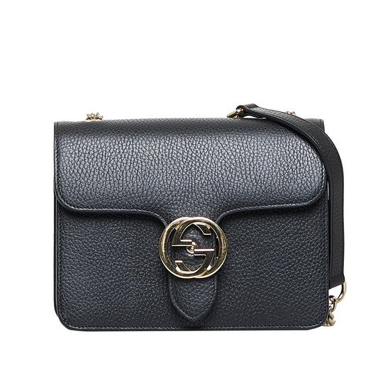 Gucci Dollar Calf Interlocking G Crossbody (SHG-WefOJS)