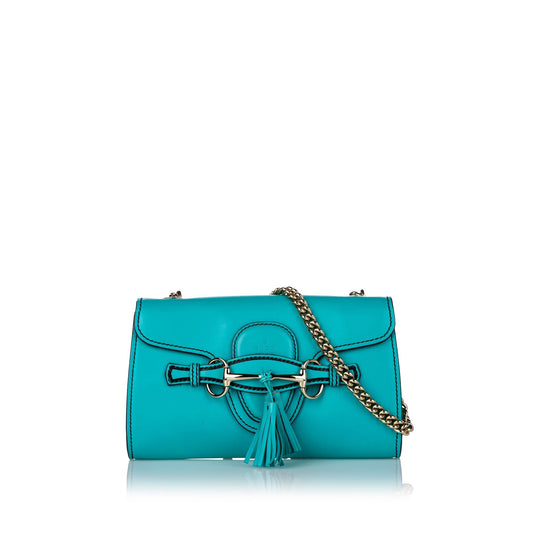 Gucci Emily Leather Crossbody Bag (SHG-29198)