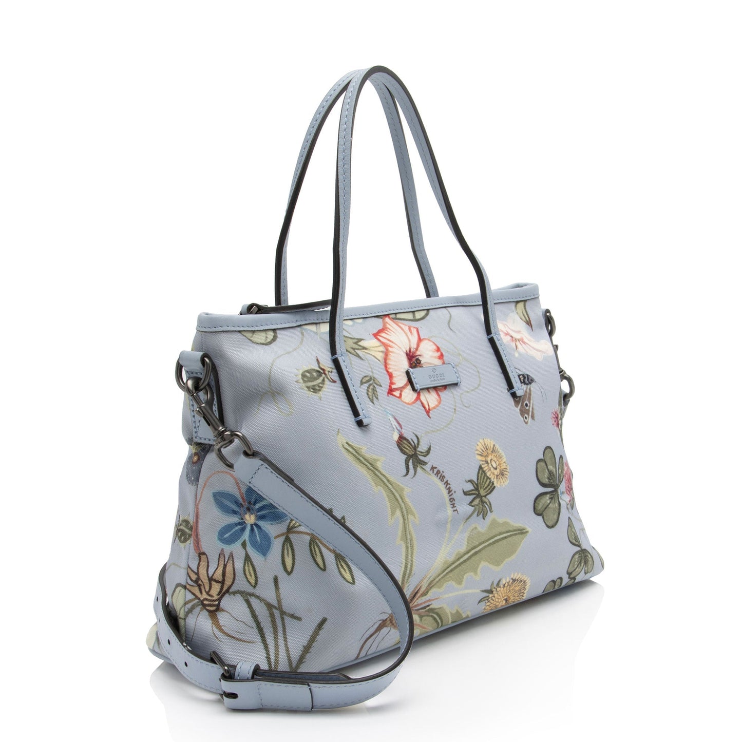 Gucci Flora Canvas Zip Medium Tote (SHF-0uKTTK)