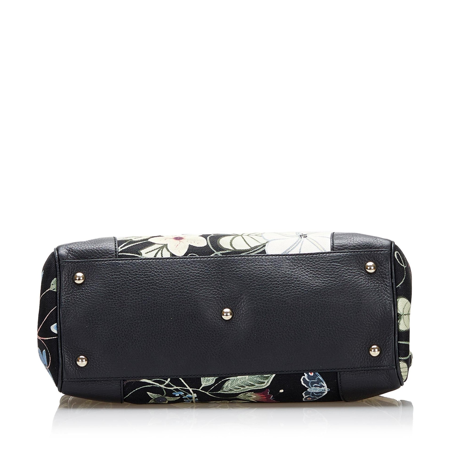Gucci Flora Knight Bamboo Shopper (SHG-36705)