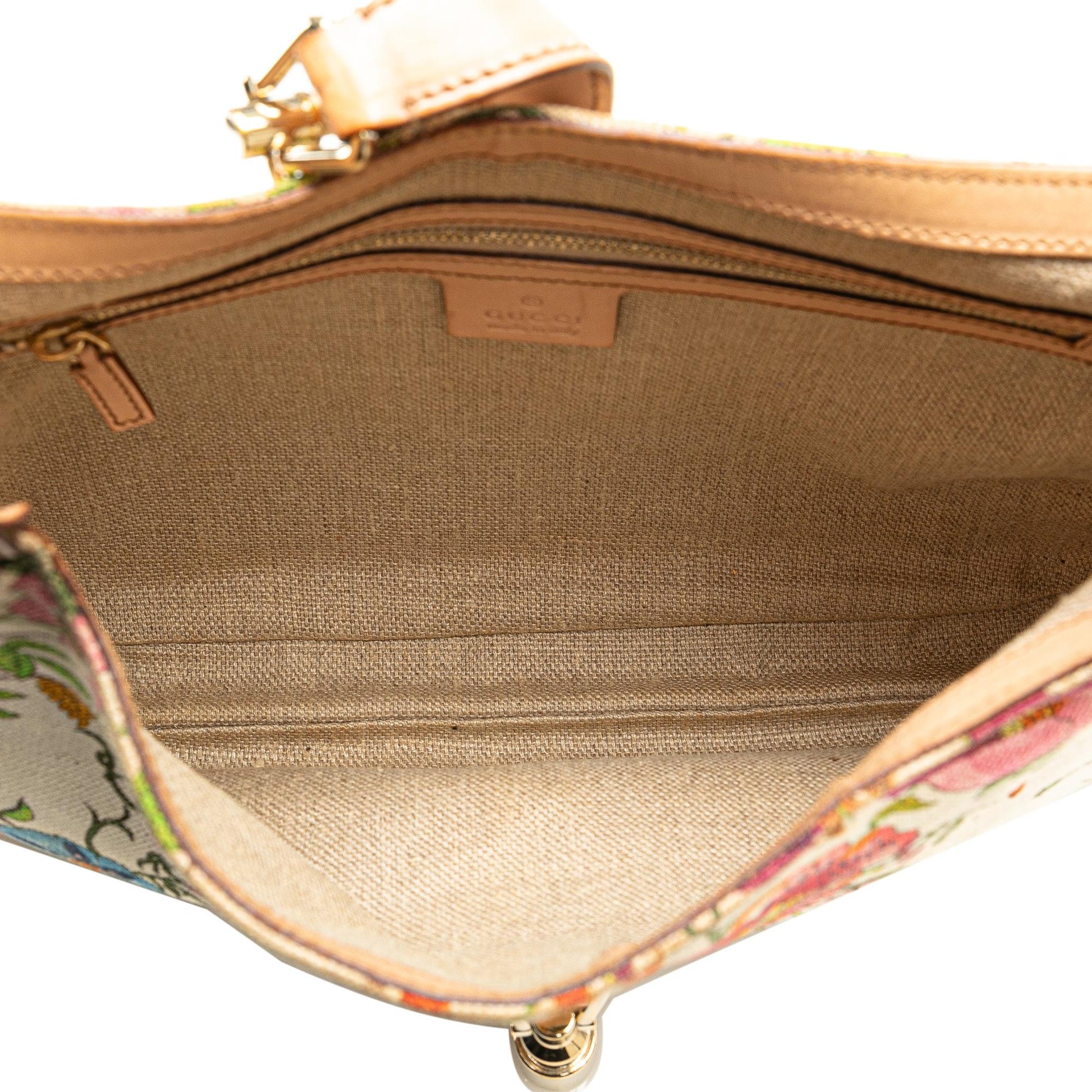 Gucci Flora New Jackie Canvas Shoulder Bag (SHG-3GVtqV)