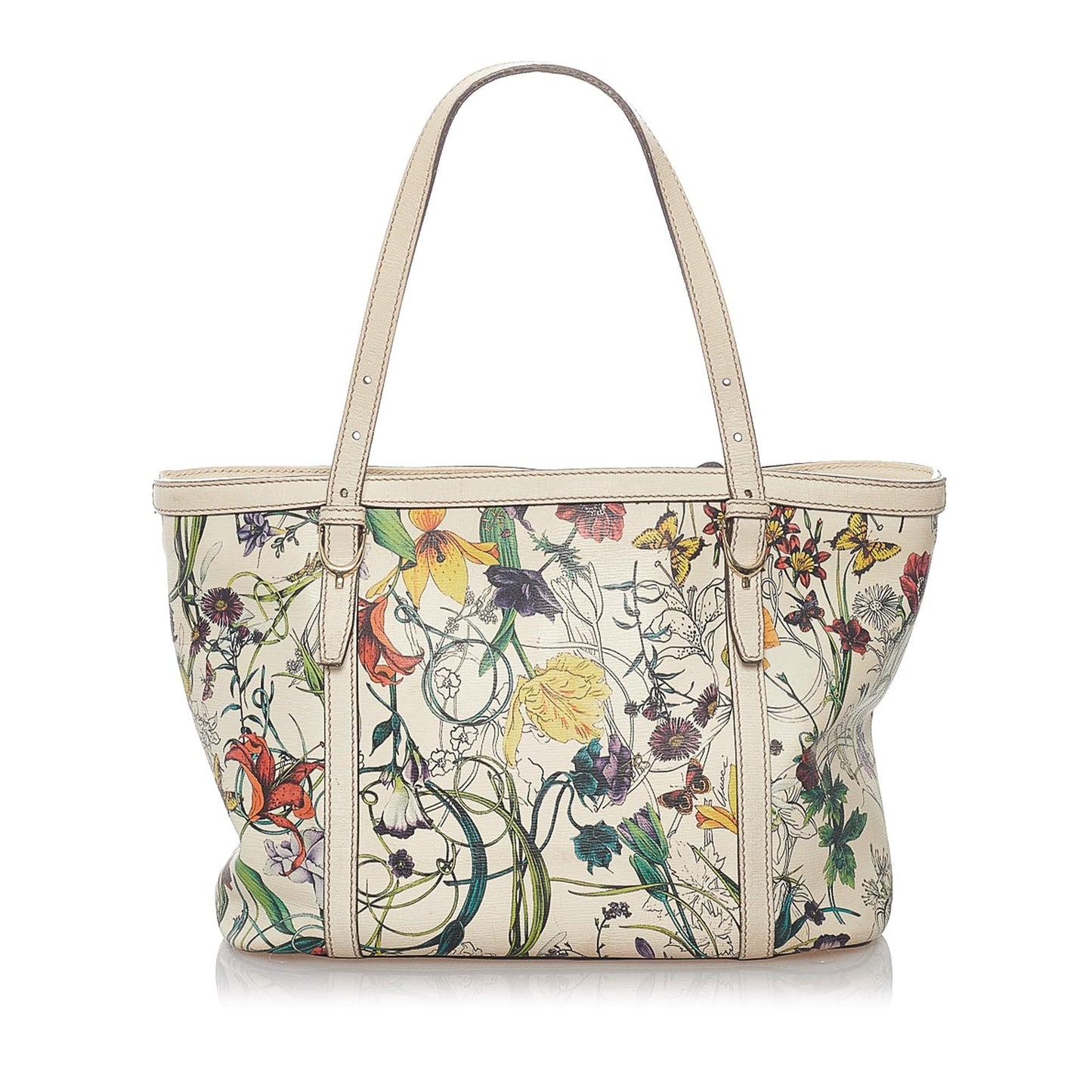 Gucci Flora Nice Leather Handbag (SHG-37333)