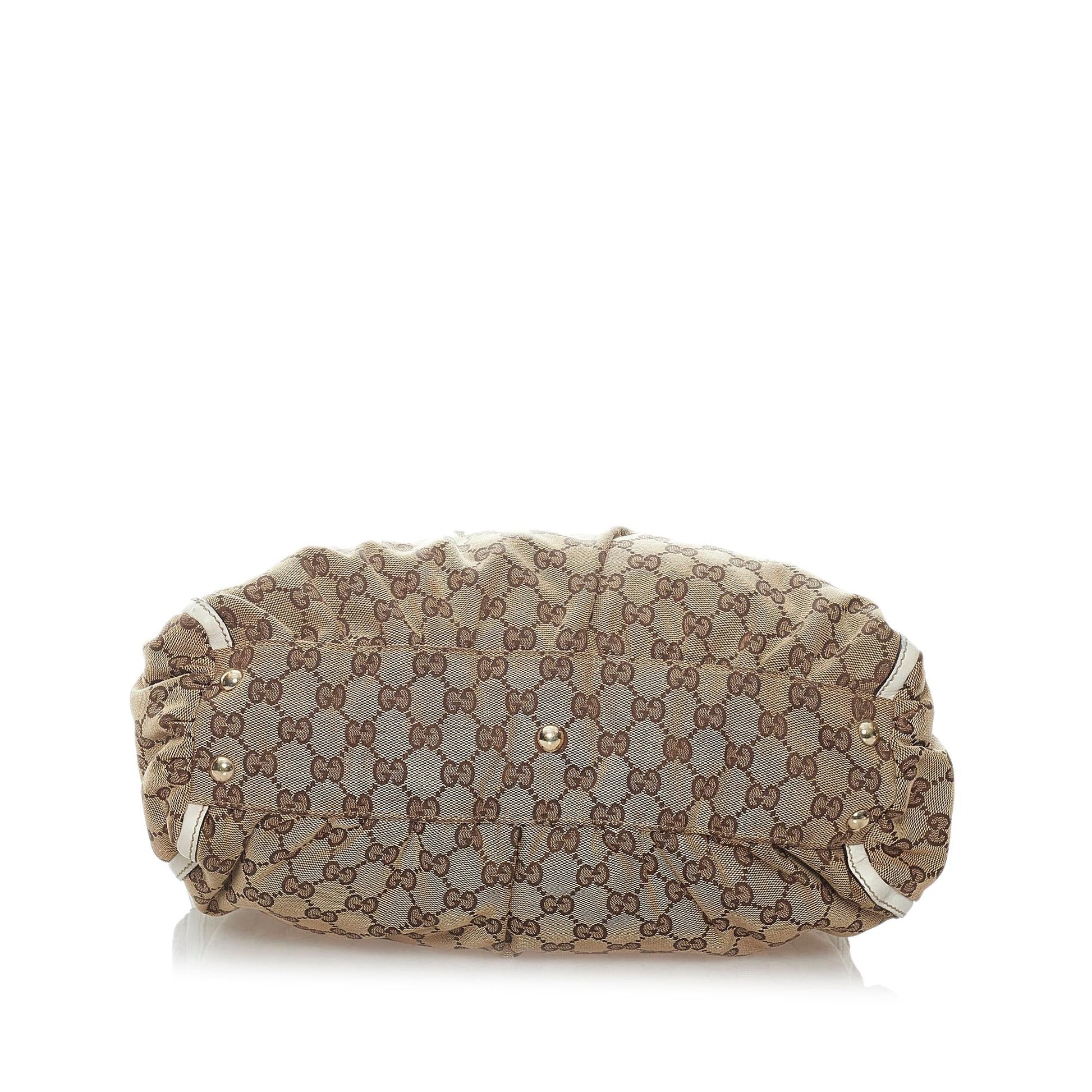 Gucci GG Abbey D-Ring Canvas Shoulder Bag (SHG-37228)