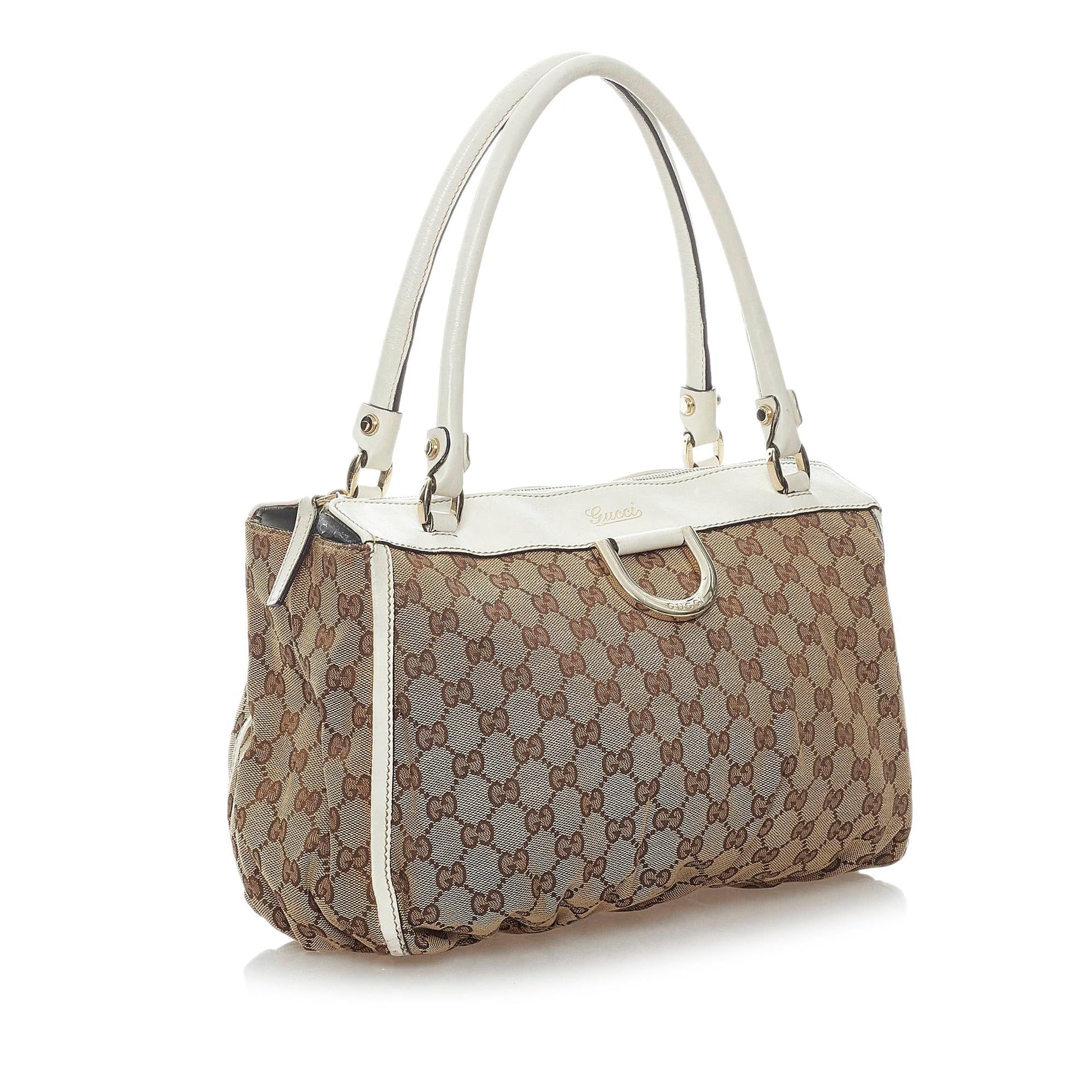 Gucci GG Abbey D-Ring Canvas Shoulder Bag (SHG-37228)