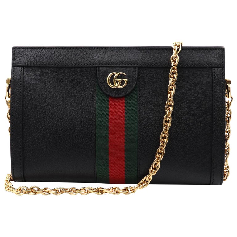Gucci Caro Chain Leather Shoulder Bag