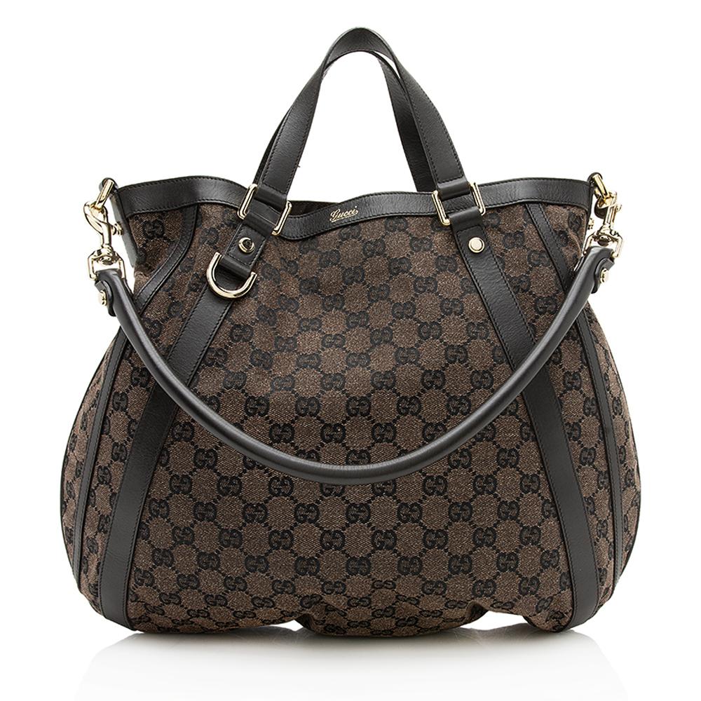 Gucci Abbey Canvas Monogram Tote Style 6