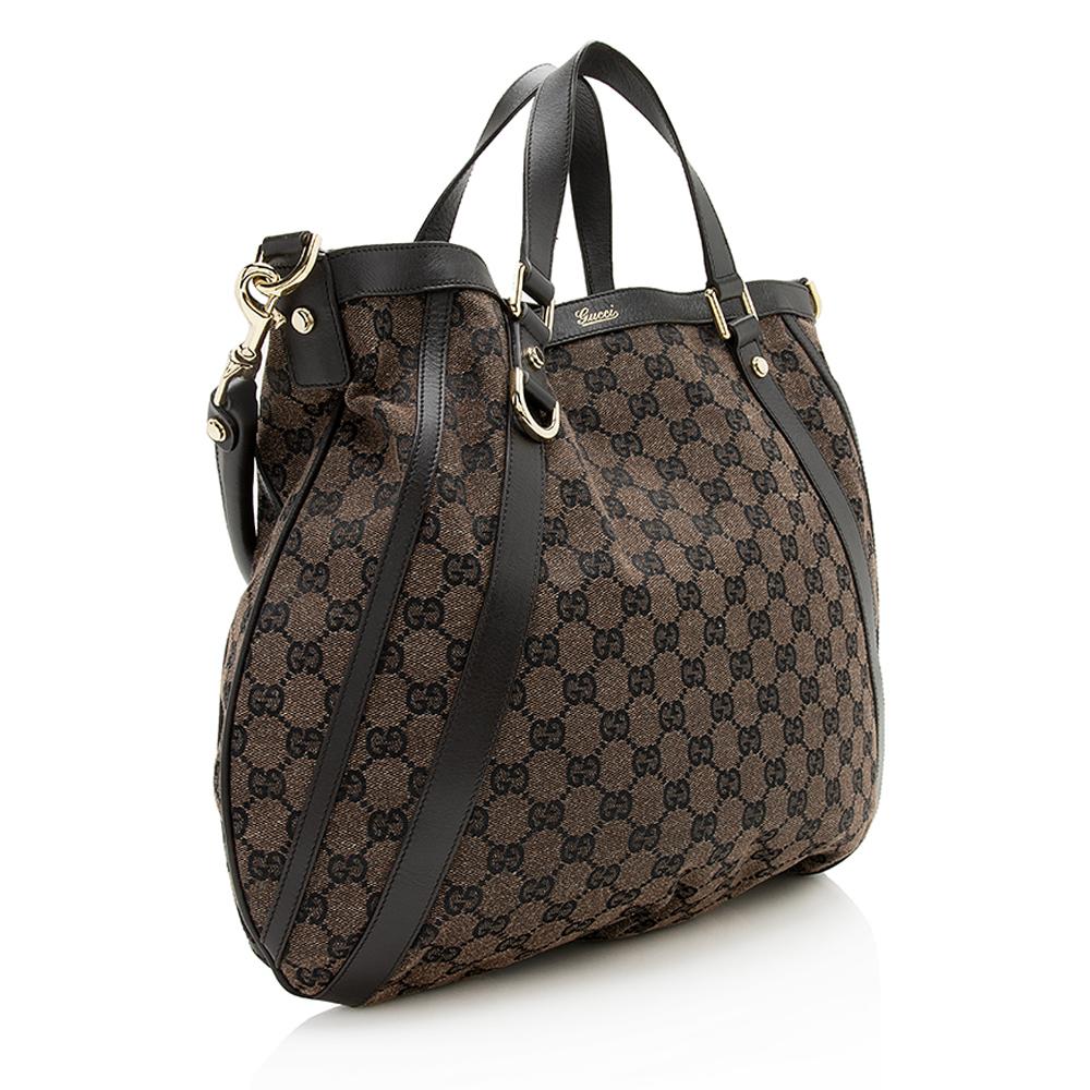 Gucci Abbey Canvas Monogram Tote Style 6