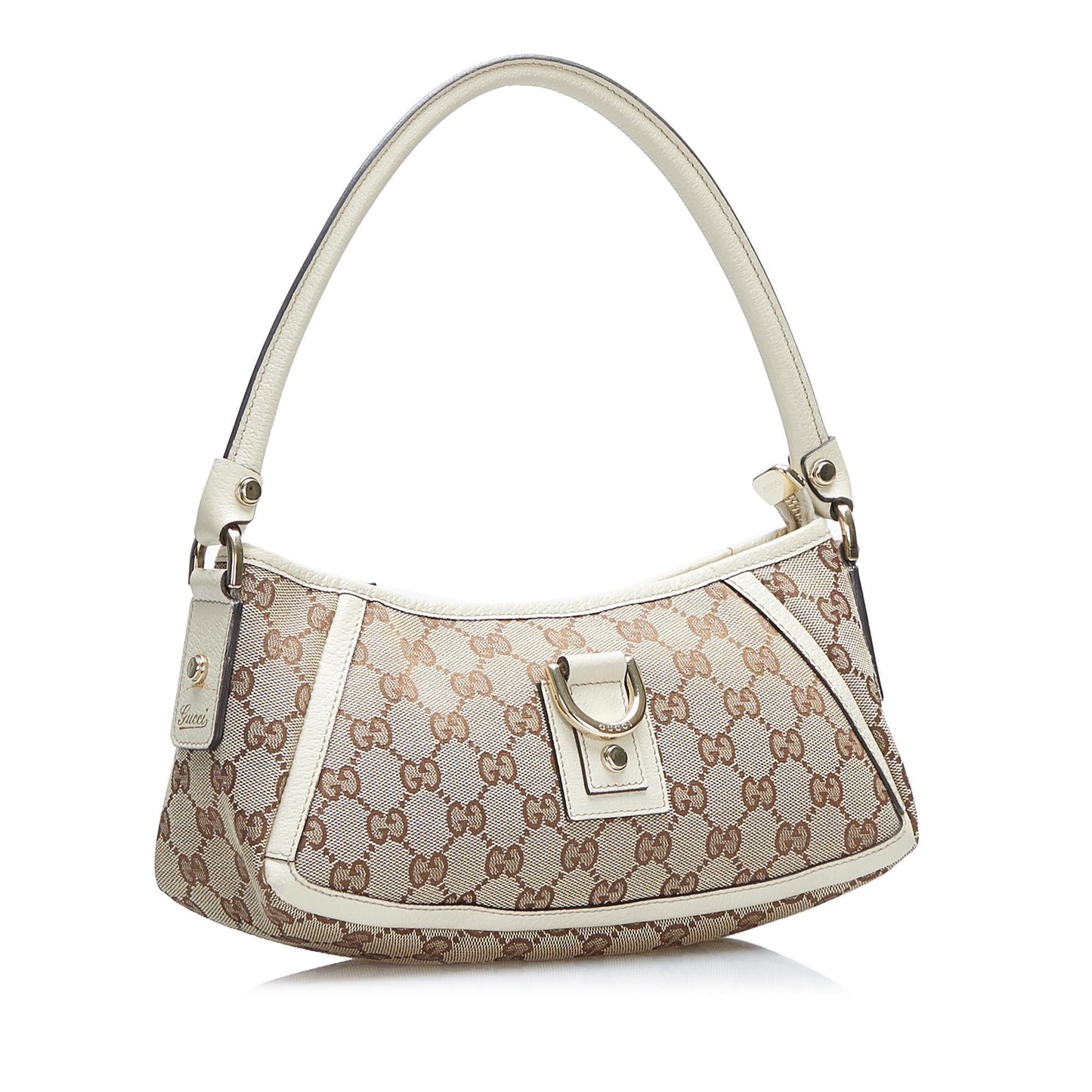 Gucci GG Canvas Abbey D-Ring Baguette (SHG-gsWroX)