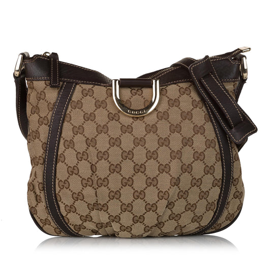 Gucci GG Canvas Abbey D-Ring Crossbody Bag (SHG-31276)