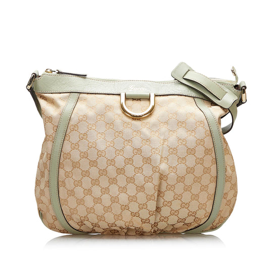 Gucci GG Canvas Abbey D-Ring Crossbody Bag (SHG-68SCNu)