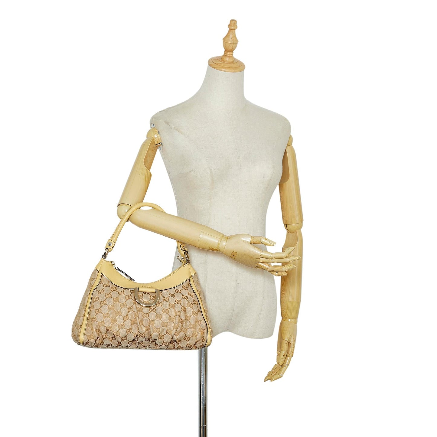 Gucci GG Canvas Abbey D-Ring Handbag (SHG-sfhAGG)