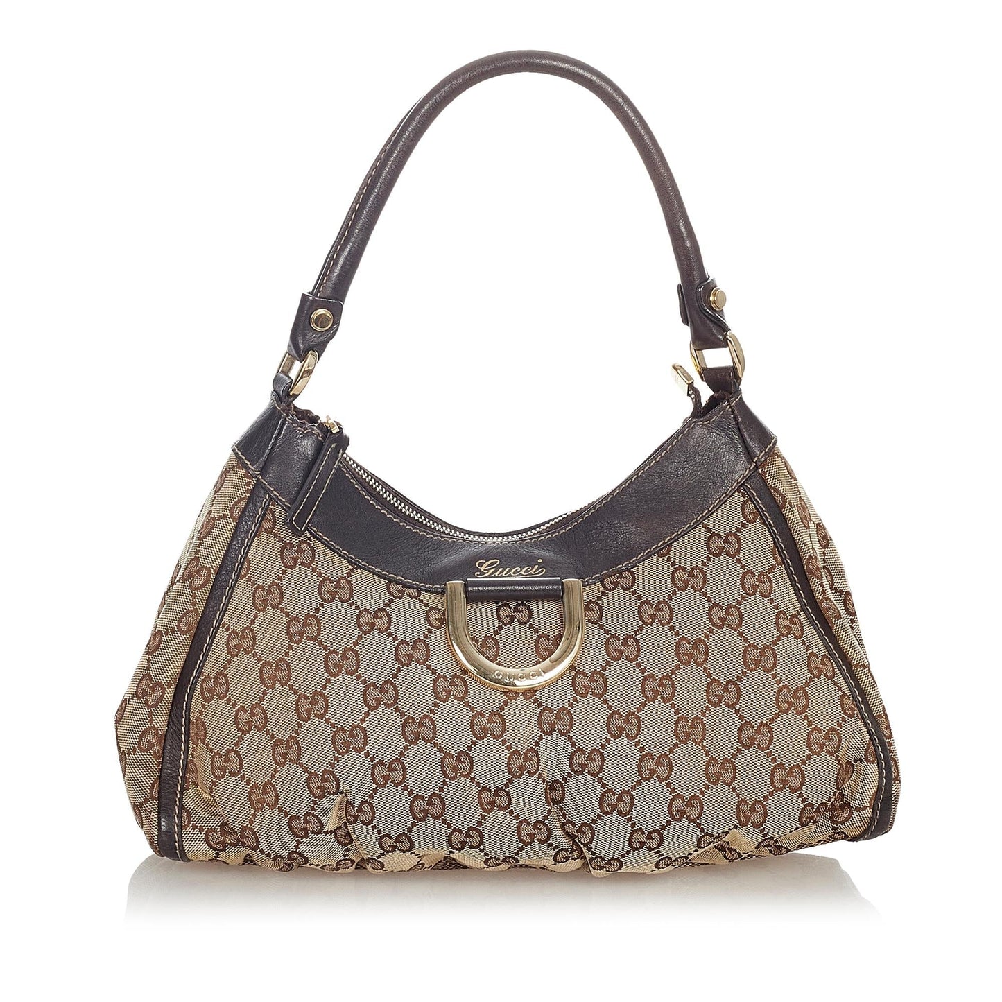 Gucci GG Canvas Abbey D-Ring Shoulder Bag (SHG-23632)