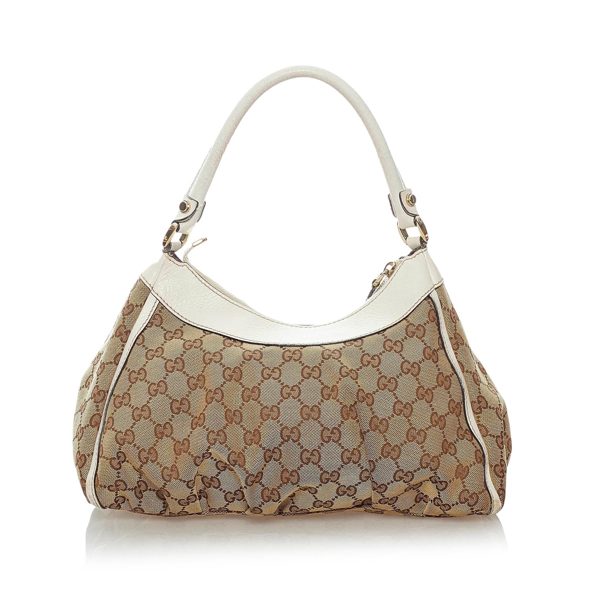 Gucci GG Canvas Abbey D-Ring Shoulder Bag (SHG-33911)