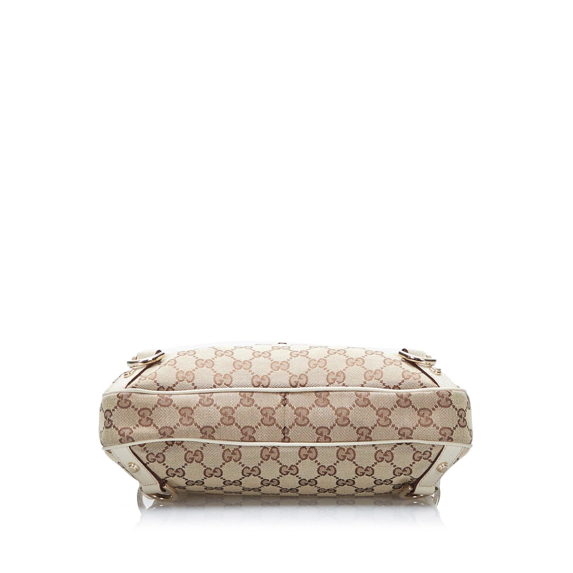 Gucci GG Canvas Abbey D-Ring Shoulder Bag (SHG-37903)