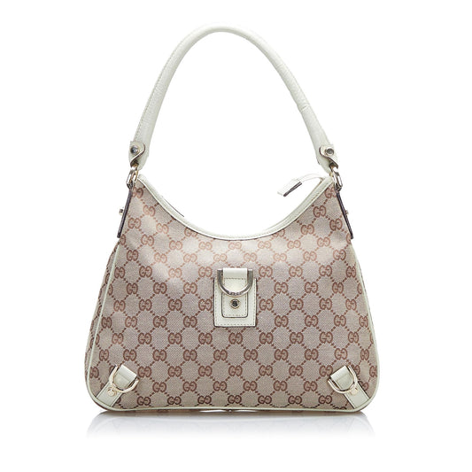 Gucci GG Canvas Abbey D-Ring Shoulder Bag (SHG-F1G55E)