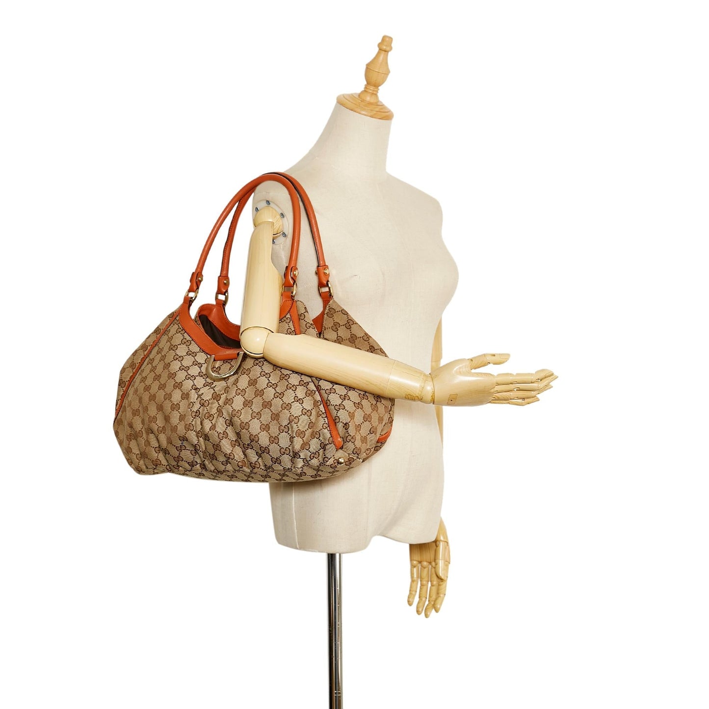 Gucci GG Canvas Abbey D-Ring Shoulder Bag (SHG-ztS7fP)