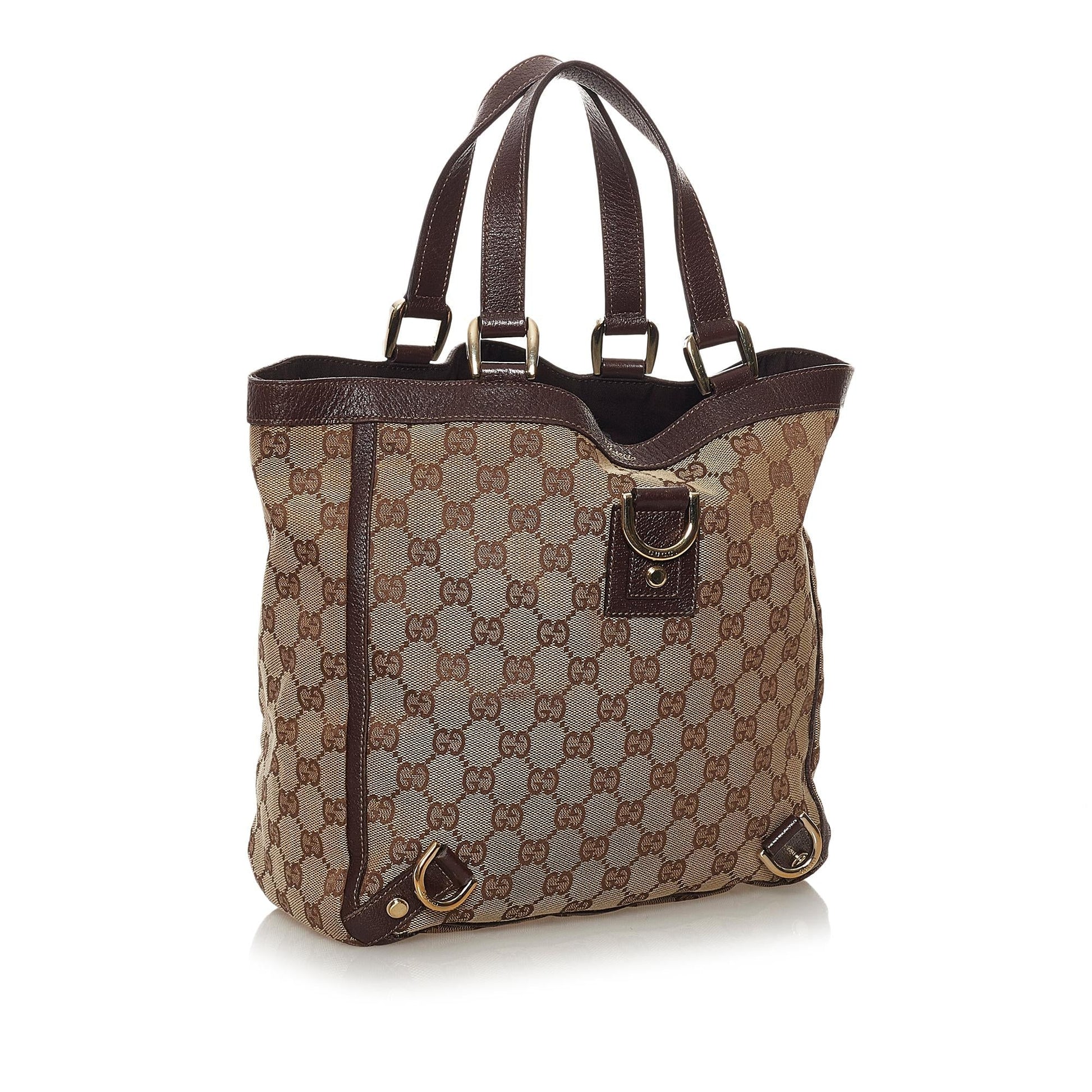 Gucci GG Canvas Abbey D-Ring Tote Bag (SHG-34673)