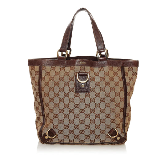 Gucci GG Canvas Abbey D-Ring Tote Bag (SHG-34724)