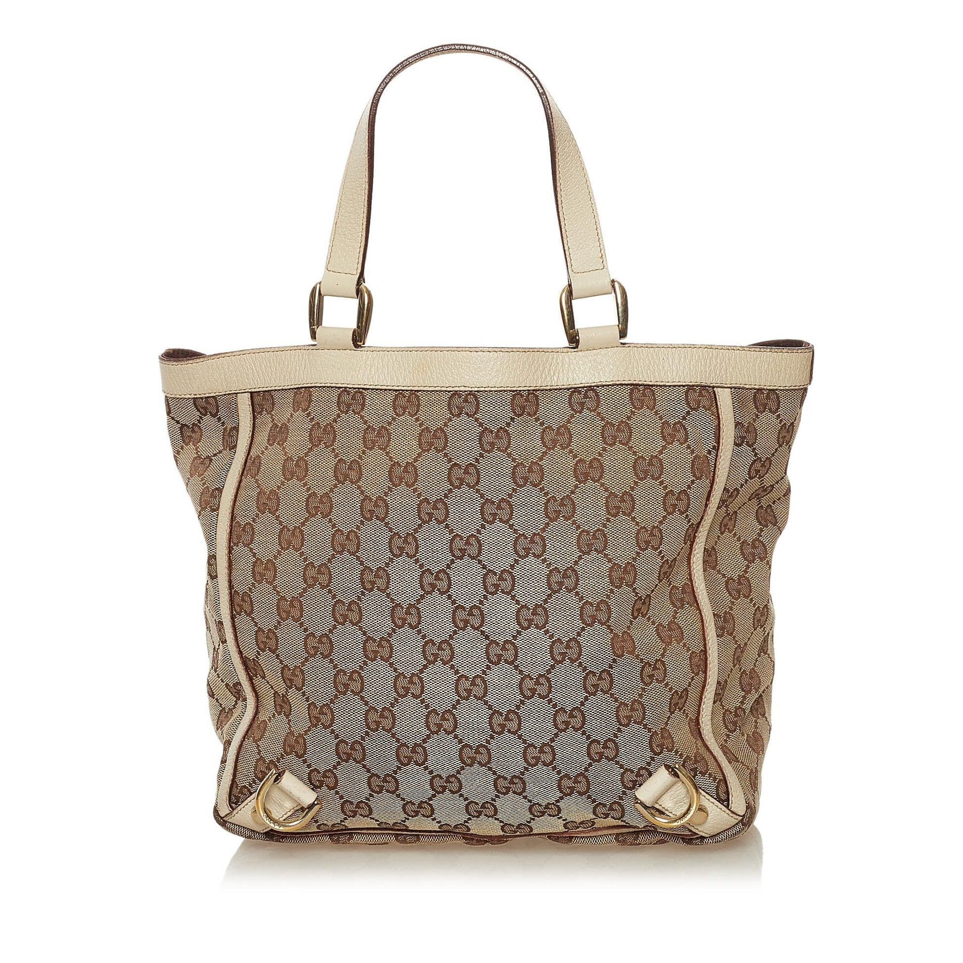 Gucci GG Canvas Abbey D-Ring Tote Bag (SHG-36170)