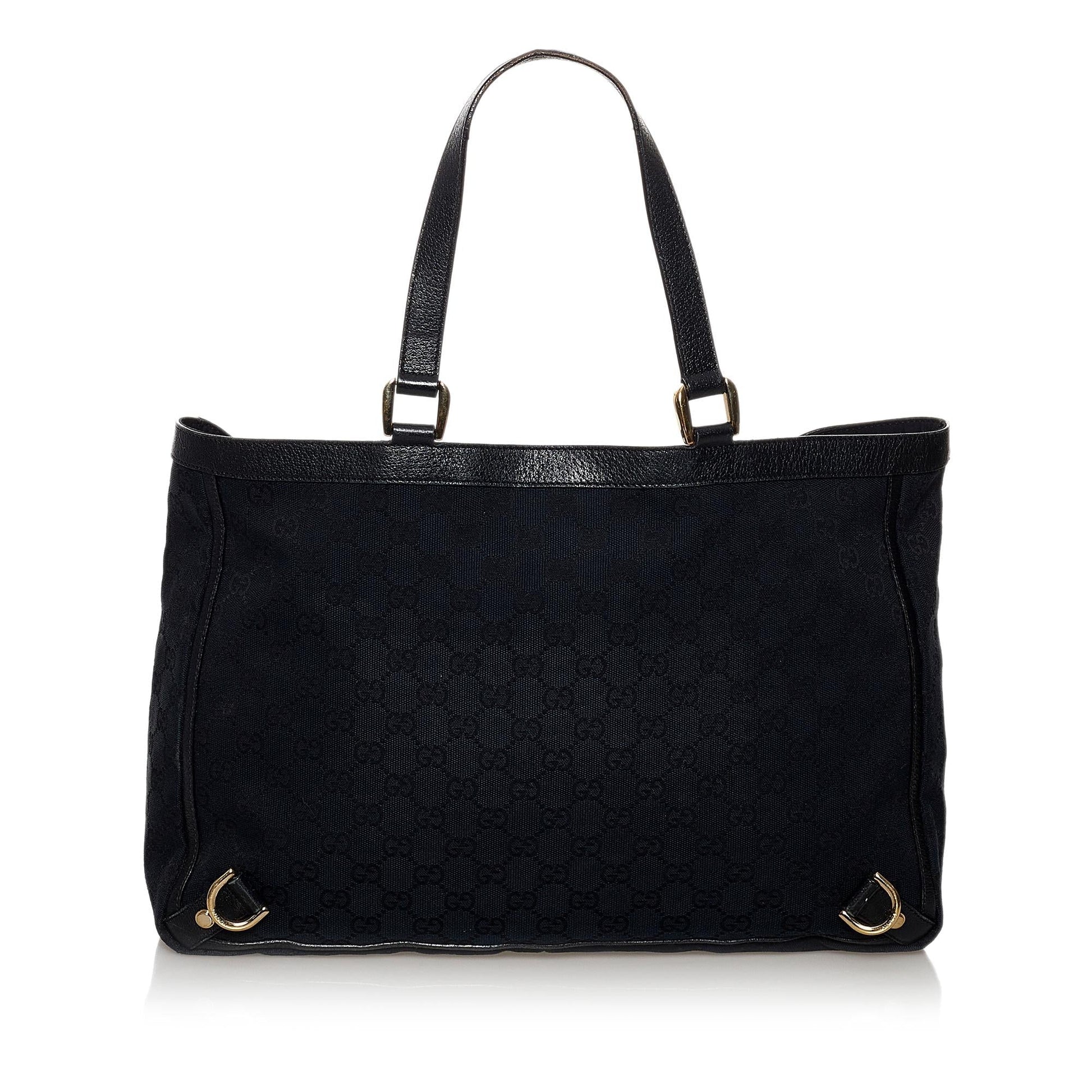 Gucci GG Canvas Abbey D- Ring Tote Bag (SHG-37598)