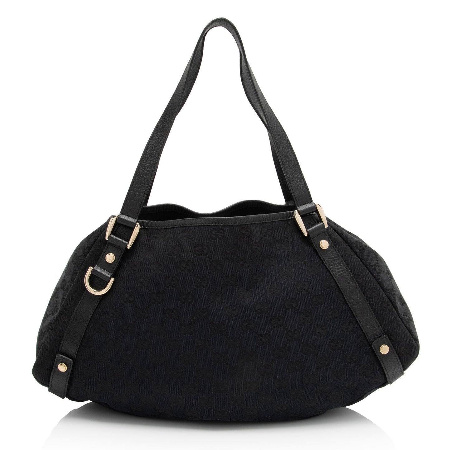 Gucci Leather Canvas Shoulder Bag