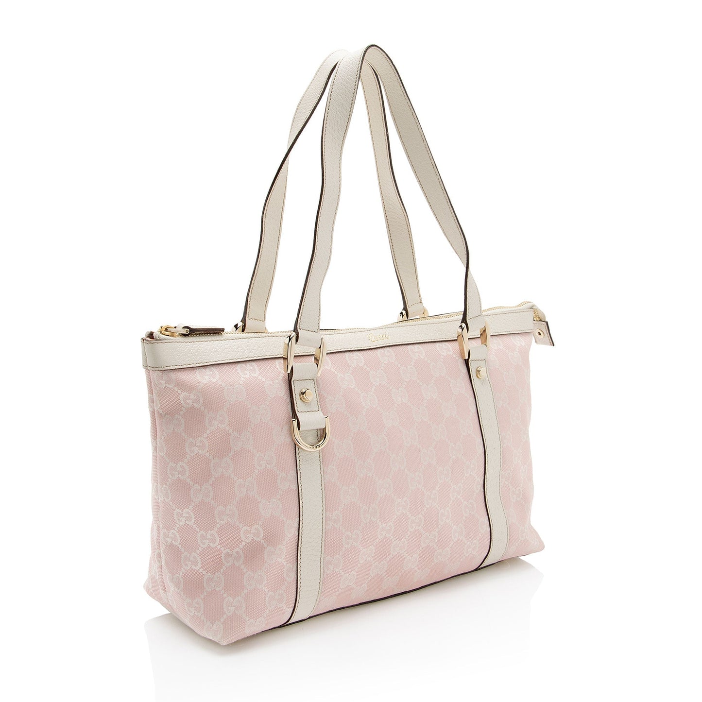 Gucci Leather Canvas Tote
