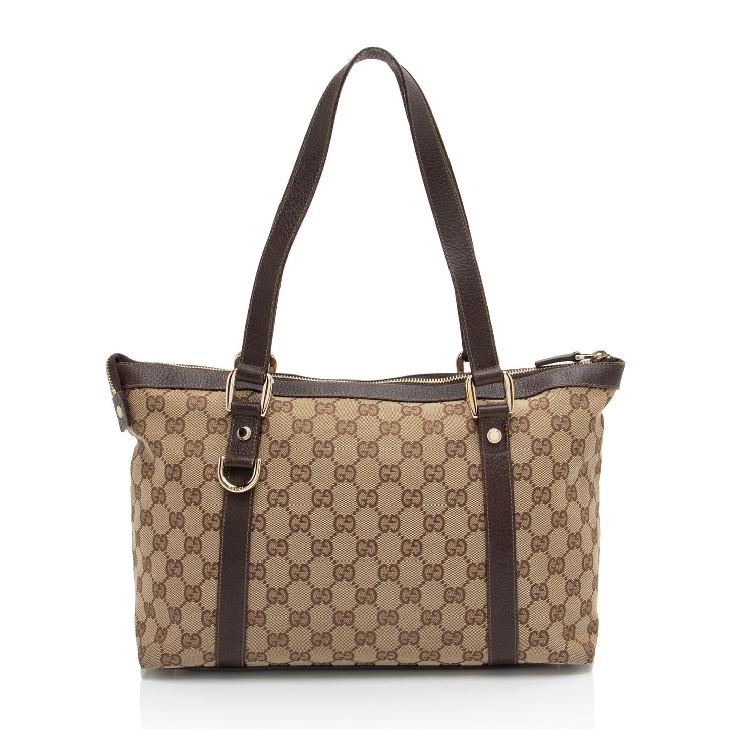 Gucci Leather Canvas Tote