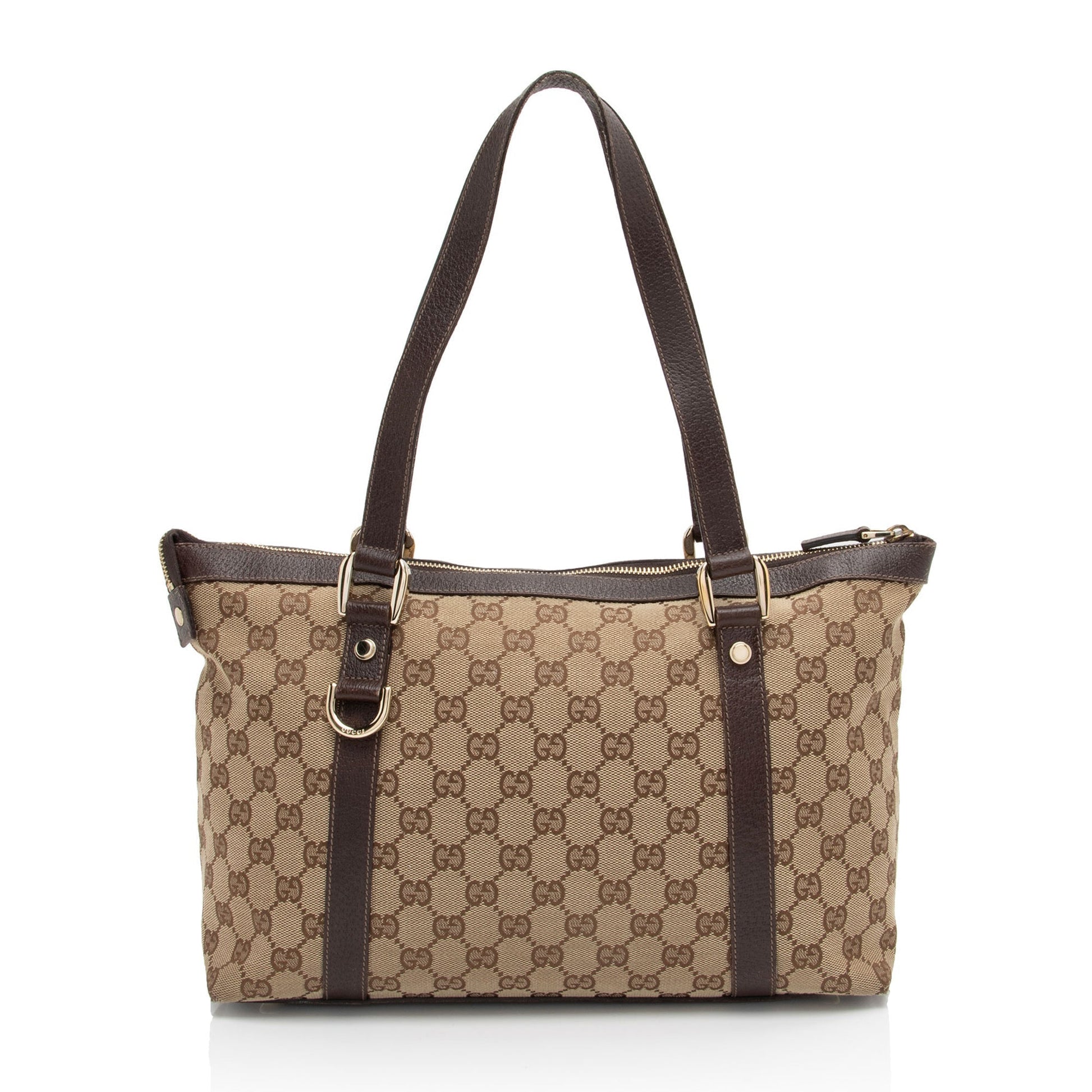 Gucci Leather Canvas Tote