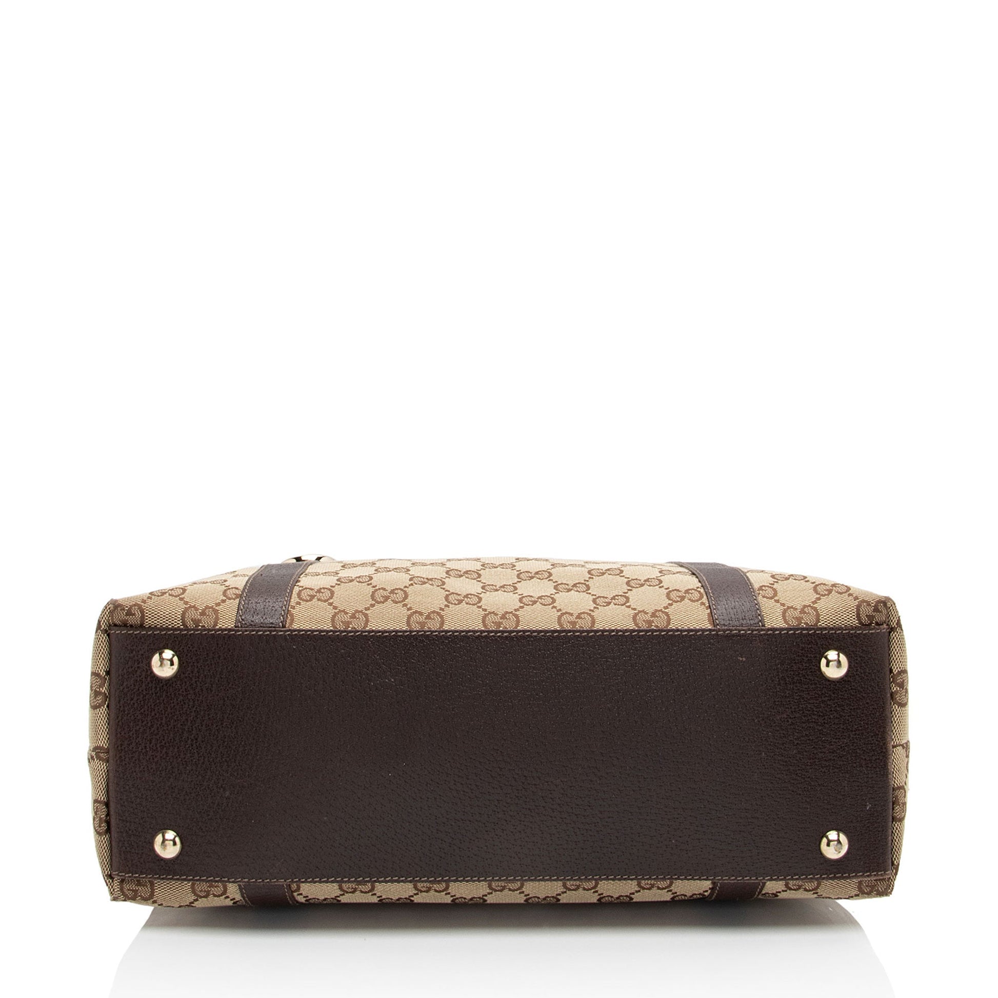 Gucci Leather Canvas Tote