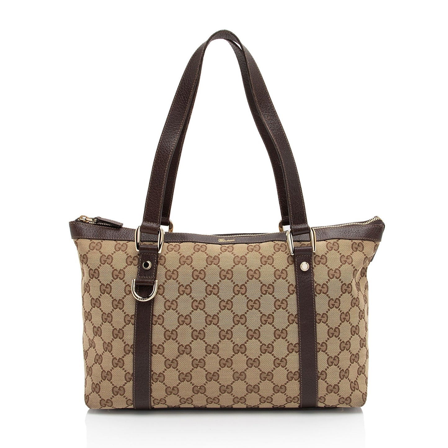 Gucci Leather Canvas Tote