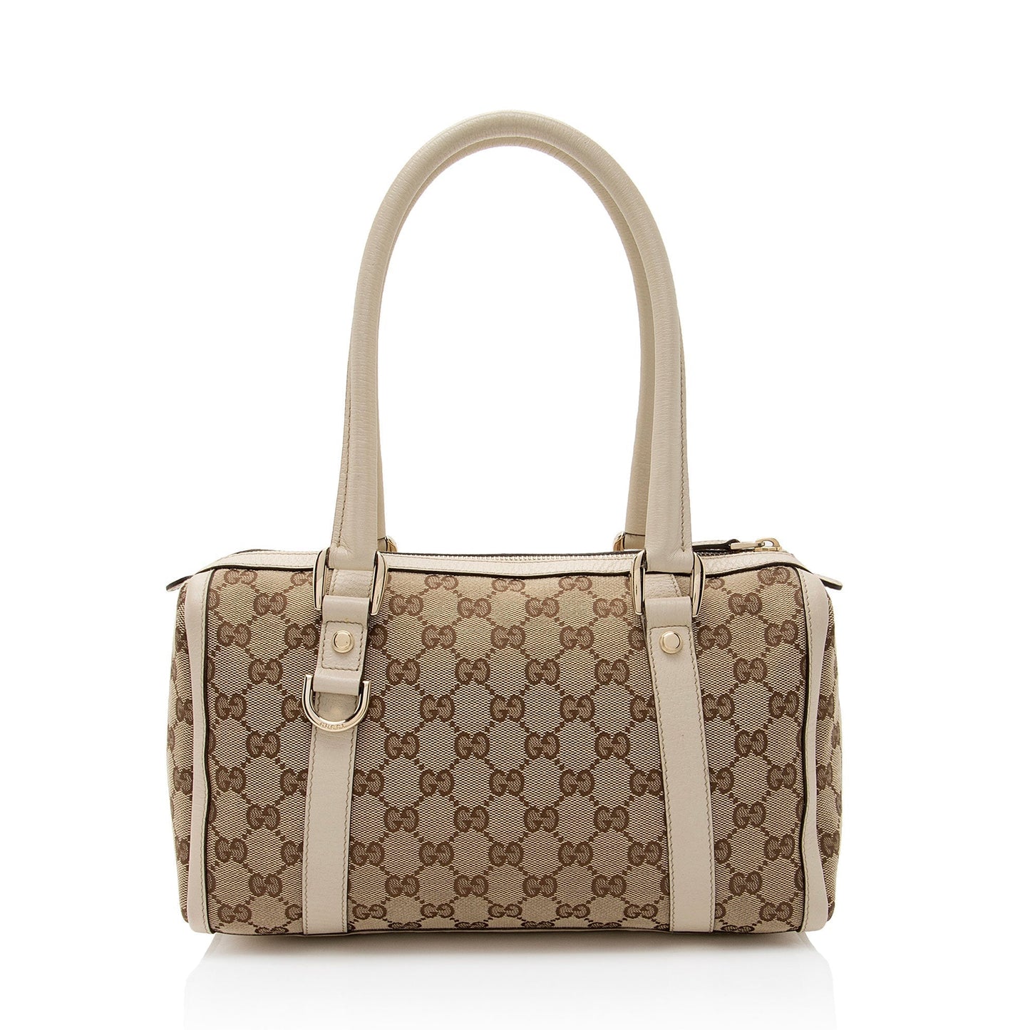 Gucci Leather Canvas Handbag
