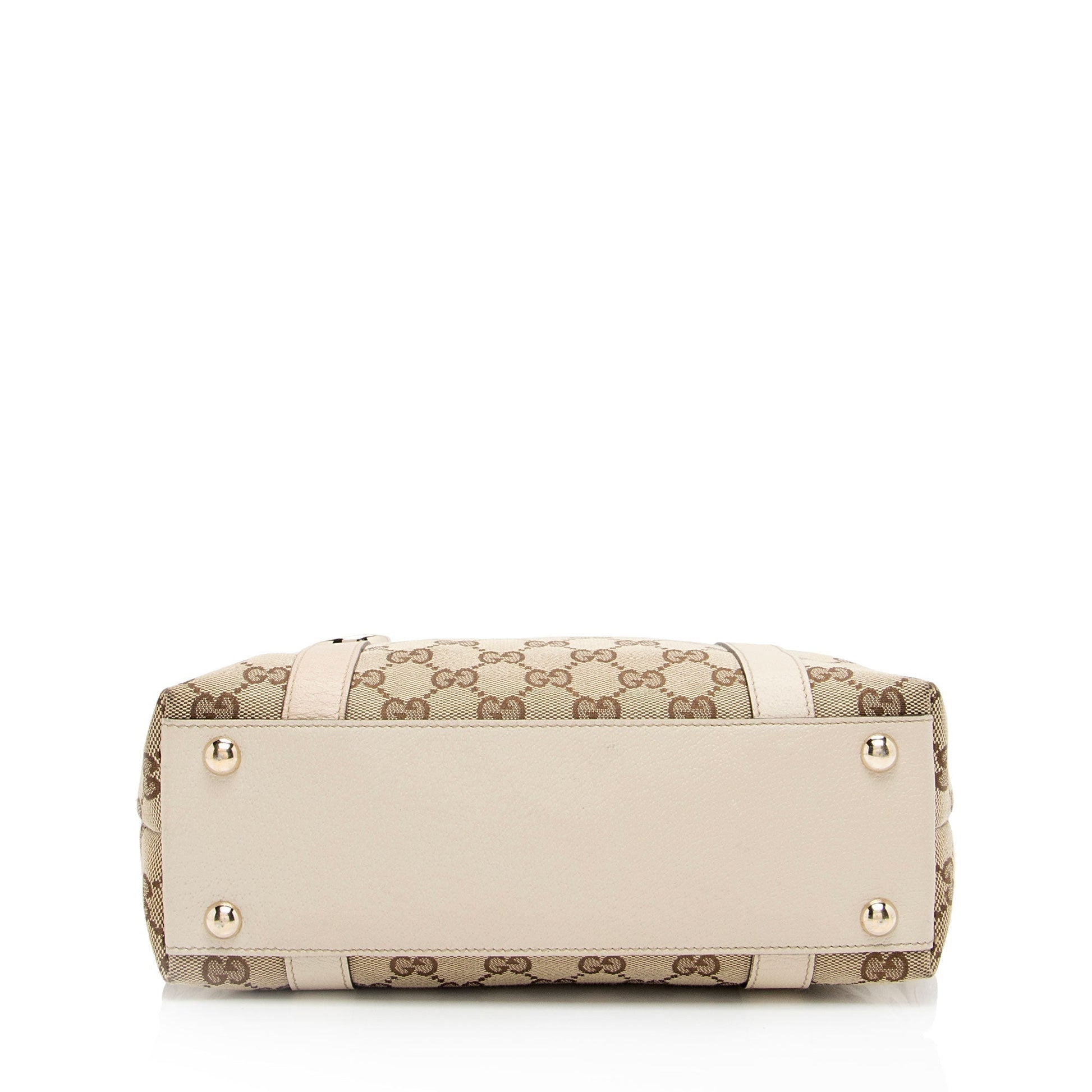 Gucci Leather Canvas Tote