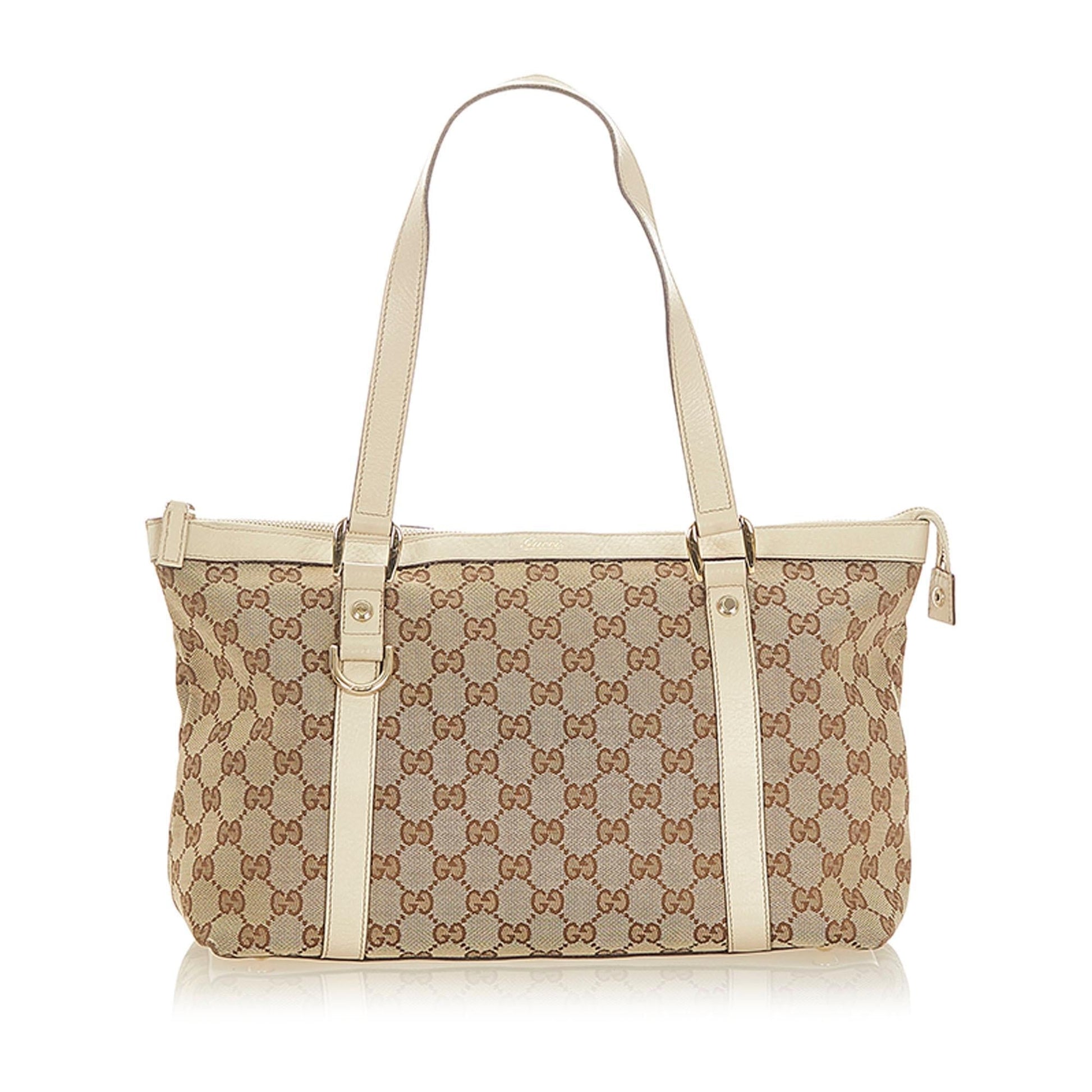 Gucci Abbey Canvas Monogram Tote Style 2