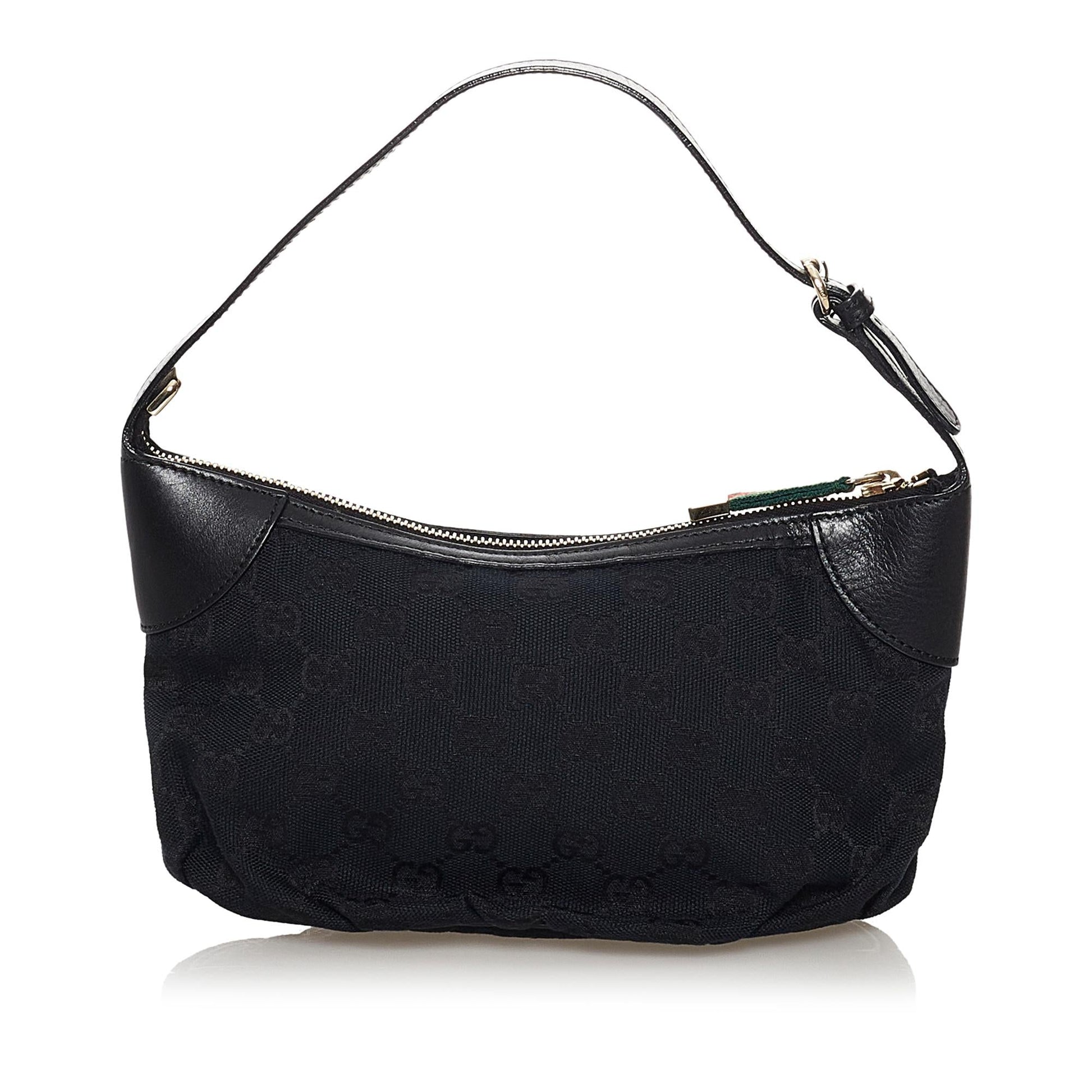 Gucci GG Canvas Baguette (SHG-34704)
