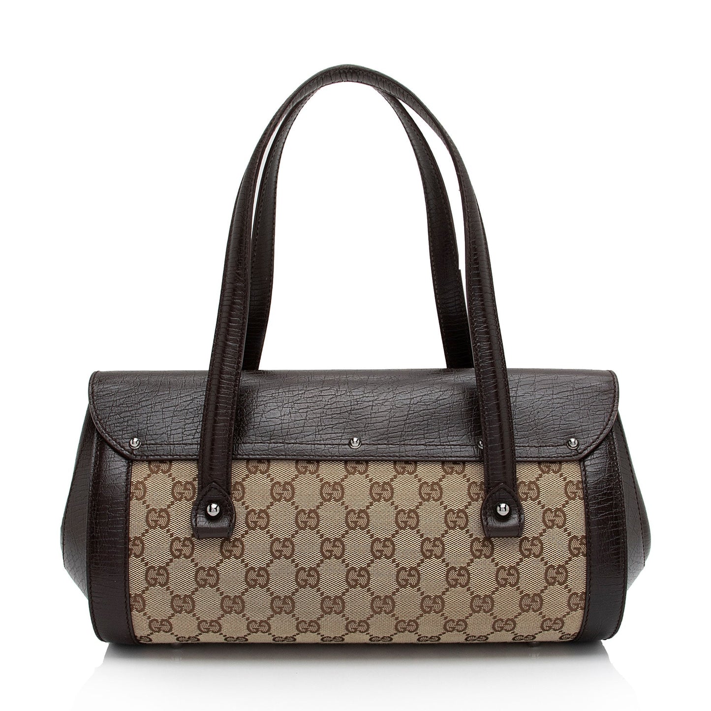 Gucci Leather Canvas Shoulder Bag