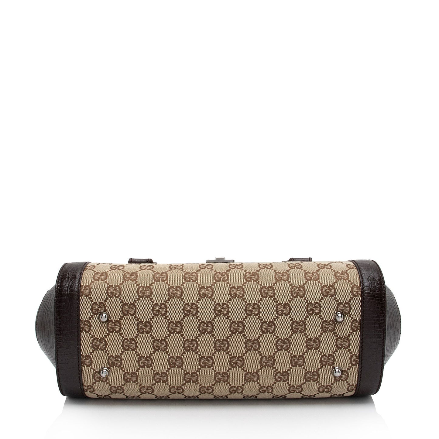 Gucci Leather Canvas Shoulder Bag