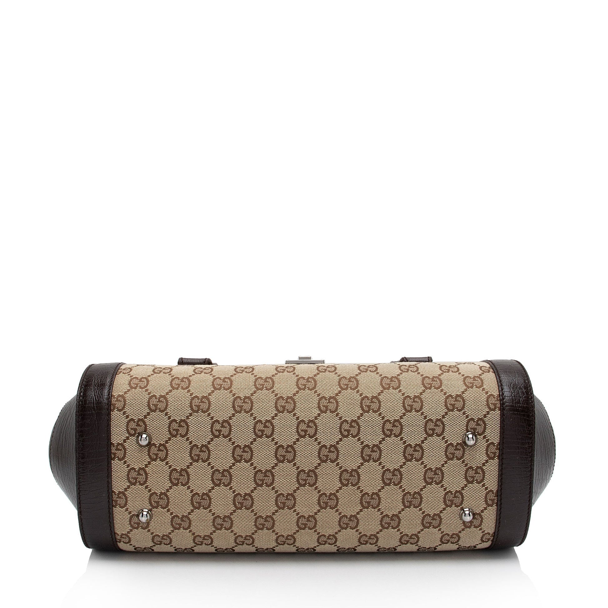 Gucci Leather Canvas Shoulder Bag