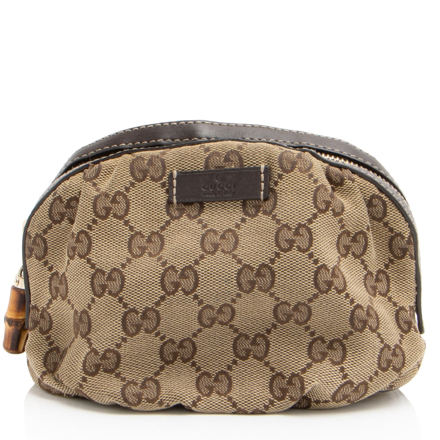 Gucci GG Canvas Bamboo Cosmetic Bag (SHF-h4kppf)