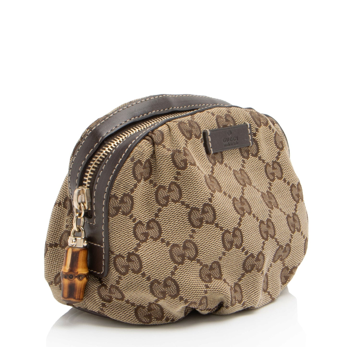 Gucci GG Canvas Bamboo Cosmetic Bag (SHF-h4kppf)