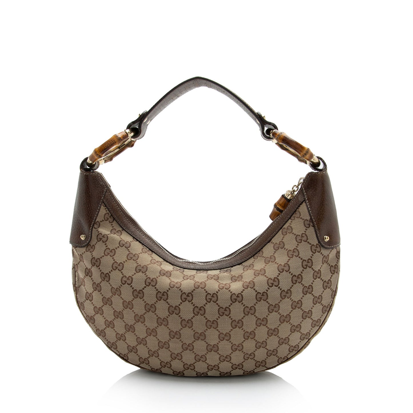 Gucci Leather Canvas Shoulder Bag