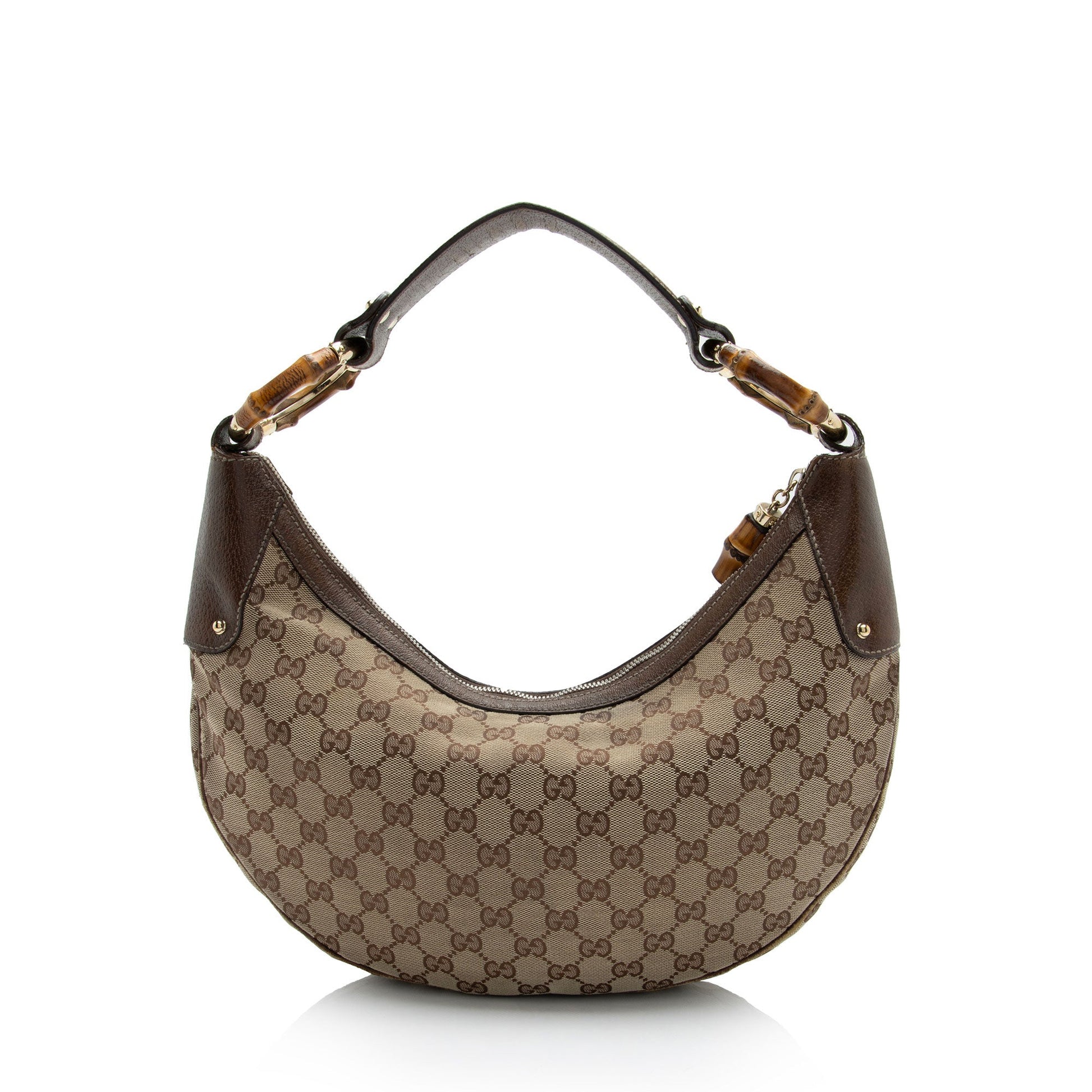 Gucci Leather Canvas Shoulder Bag