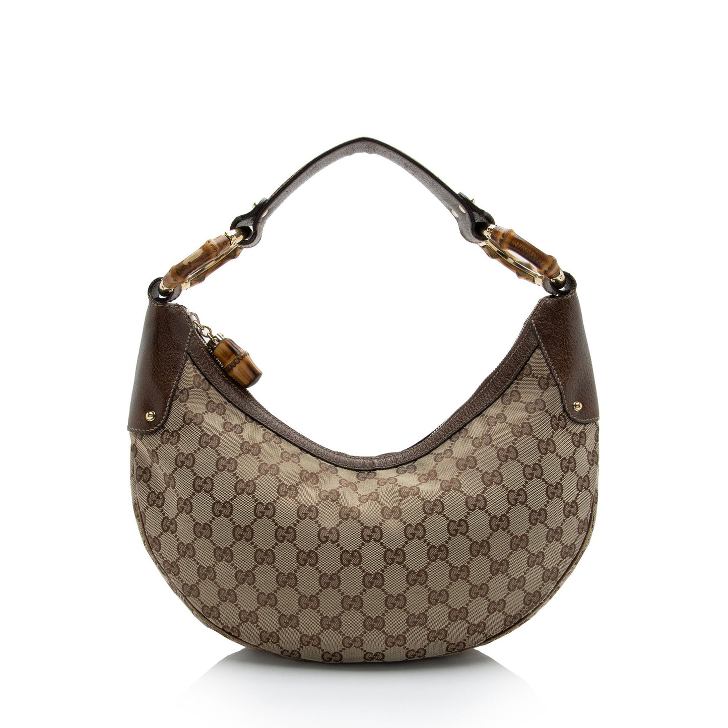 Gucci Leather Canvas Shoulder Bag